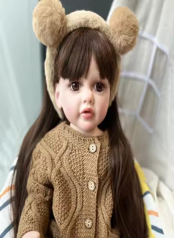 GORMERY Lifelike Reborn Baby Dolls,22 inch Realistic-Newborn Baby Dolls, Real Life Reborn Baby,with Cloth, Nipple Bottle, Dipper for Special Occasions Birthday (Multi Colour) - Image 5